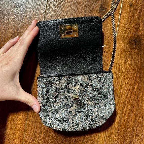 Jimmy Choo Ruby Chain-Link Glitter Mini Bag - Picture 7 of 8